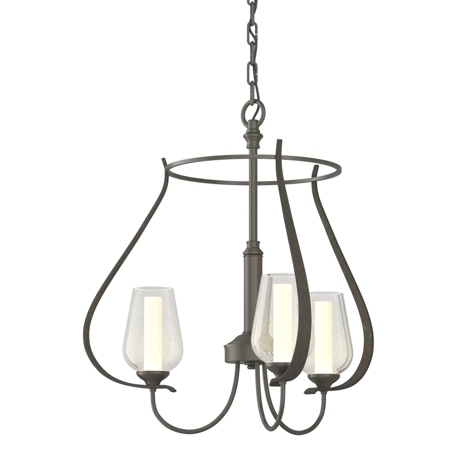 Hubbardton Forge, Flora 3 Arm Chandelier, CHANDELIER LIGHT