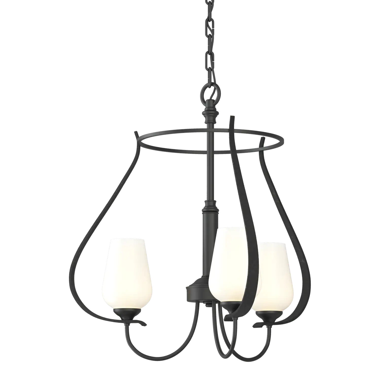 Hubbardton Forge, Flora 3 Arm Chandelier, CHANDELIER LIGHT