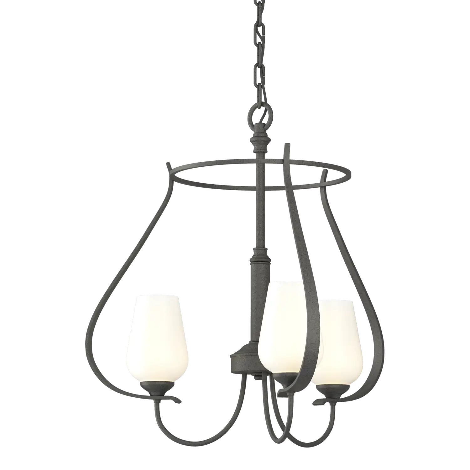Hubbardton Forge, Flora 3 Arm Chandelier, CHANDELIER LIGHT