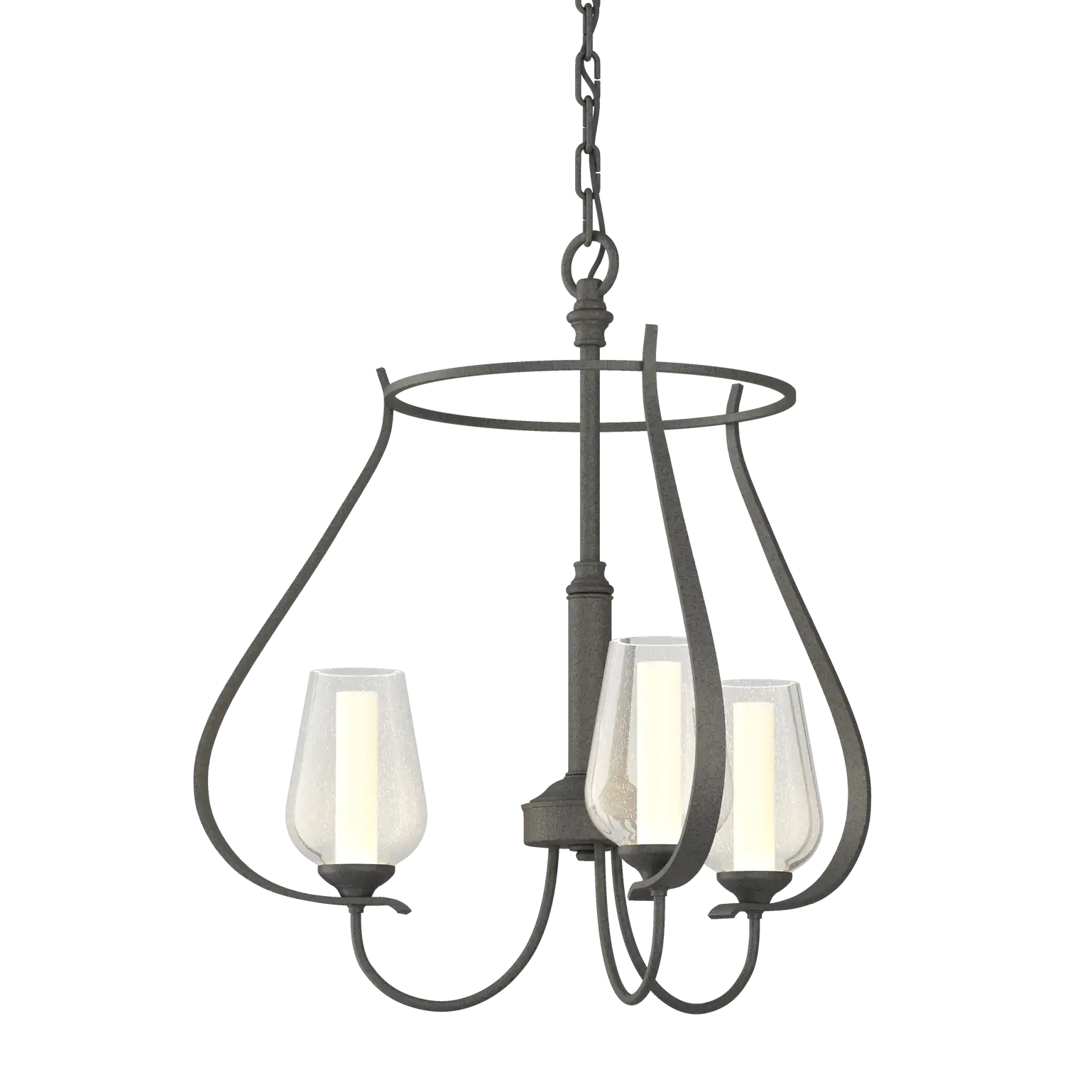 Hubbardton Forge, Flora 3 Arm Chandelier, CHANDELIER LIGHT