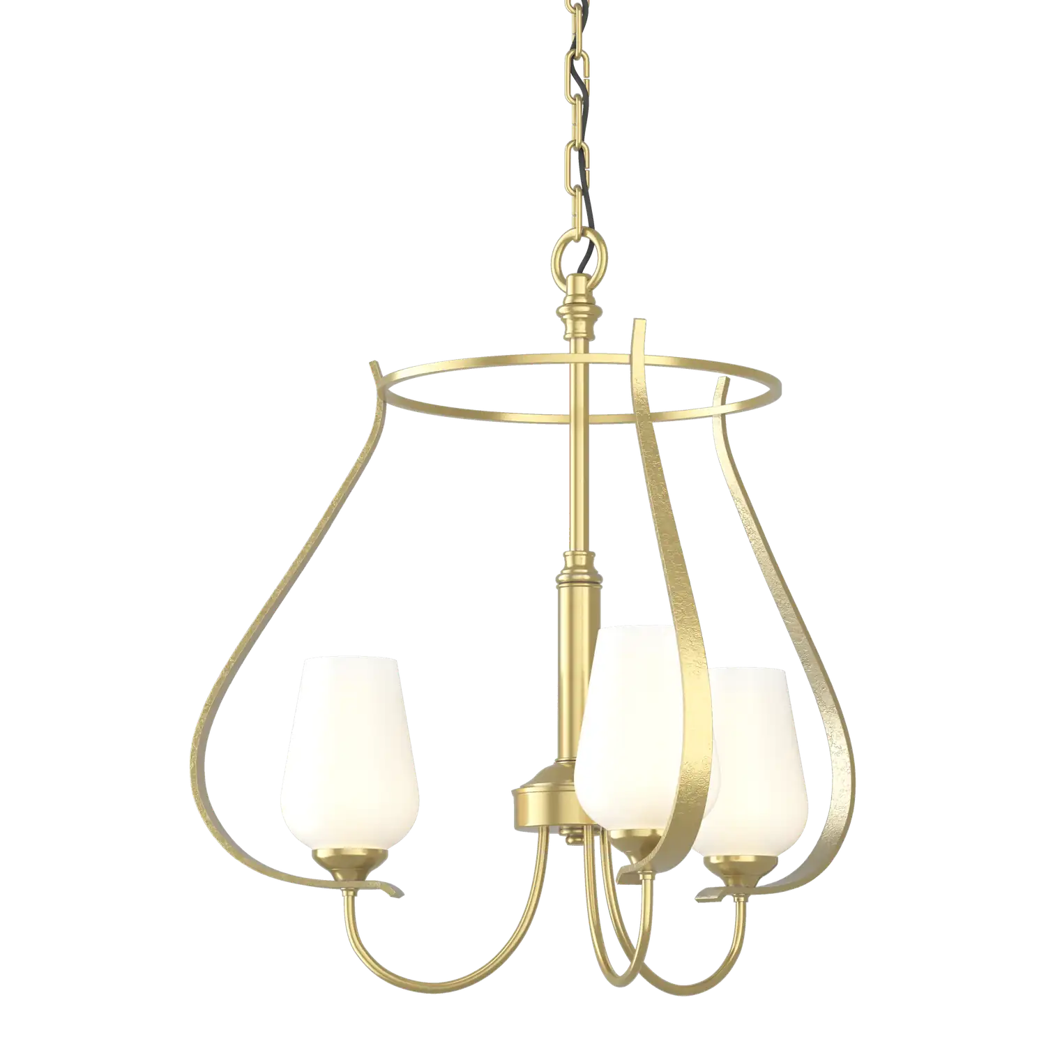 Hubbardton Forge, Flora 3 Arm Chandelier, CHANDELIER LIGHT