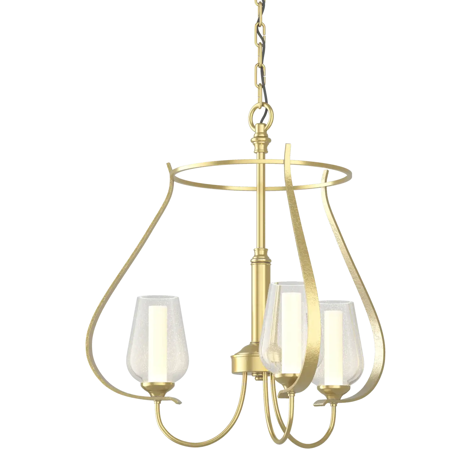 Hubbardton Forge, Flora 3 Arm Chandelier, CHANDELIER LIGHT