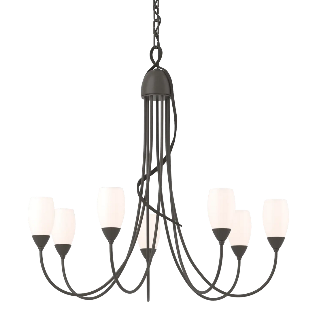 HUBBARDTON FORGE, FLORA 7 ARM CHANDELIER, CHANDELIER LIGHT