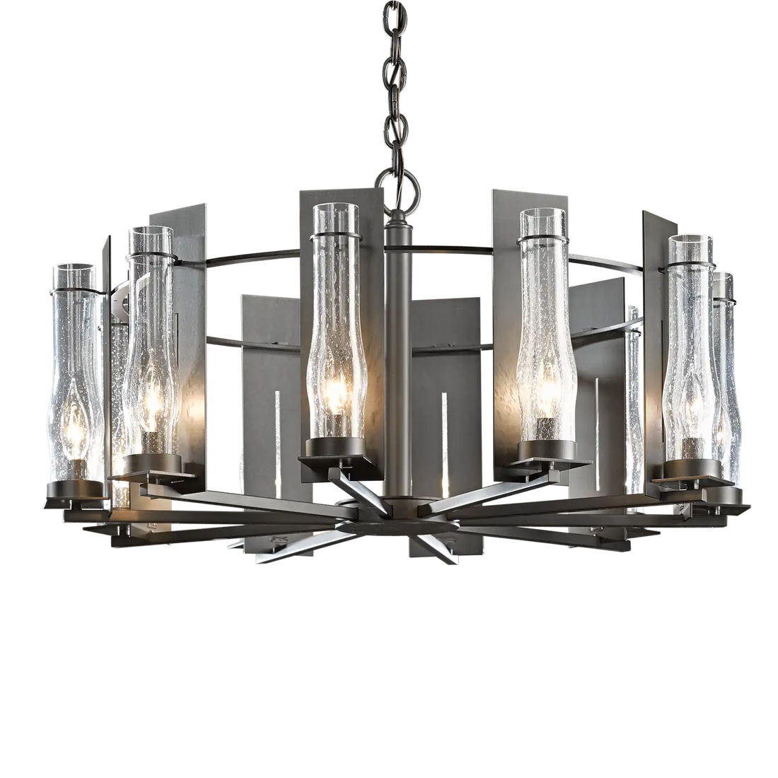 HUBBARDTON FORGE, NEW TOWN 10 ARM CHANDELIER, CHANDELIER LIGHT