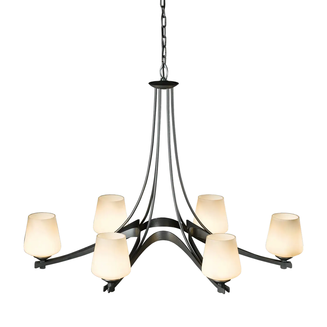 Hubbardton Forge, Oval Ribbon 6 Arm Chandelier, CHANDELIER LIGHT