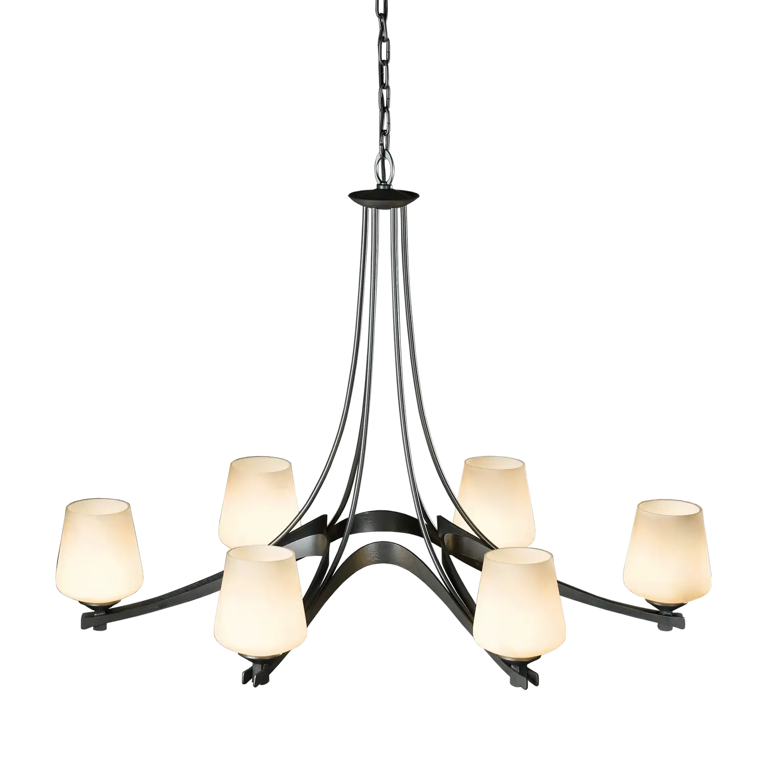 Hubbardton Forge, Oval Ribbon 6 Arm Chandelier, CHANDELIER LIGHT