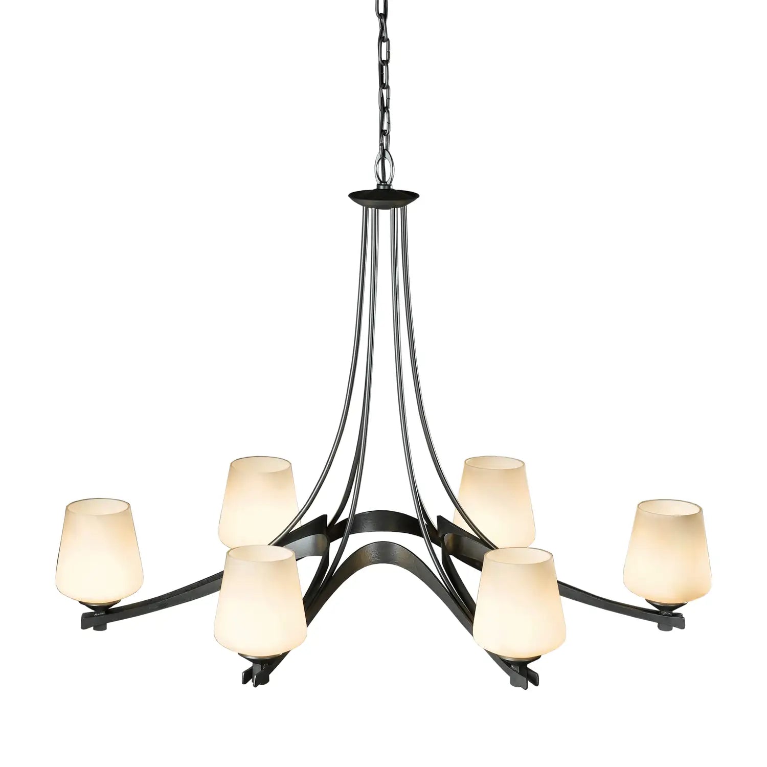 Hubbardton Forge, Oval Ribbon 6 Arm Chandelier, CHANDELIER LIGHT