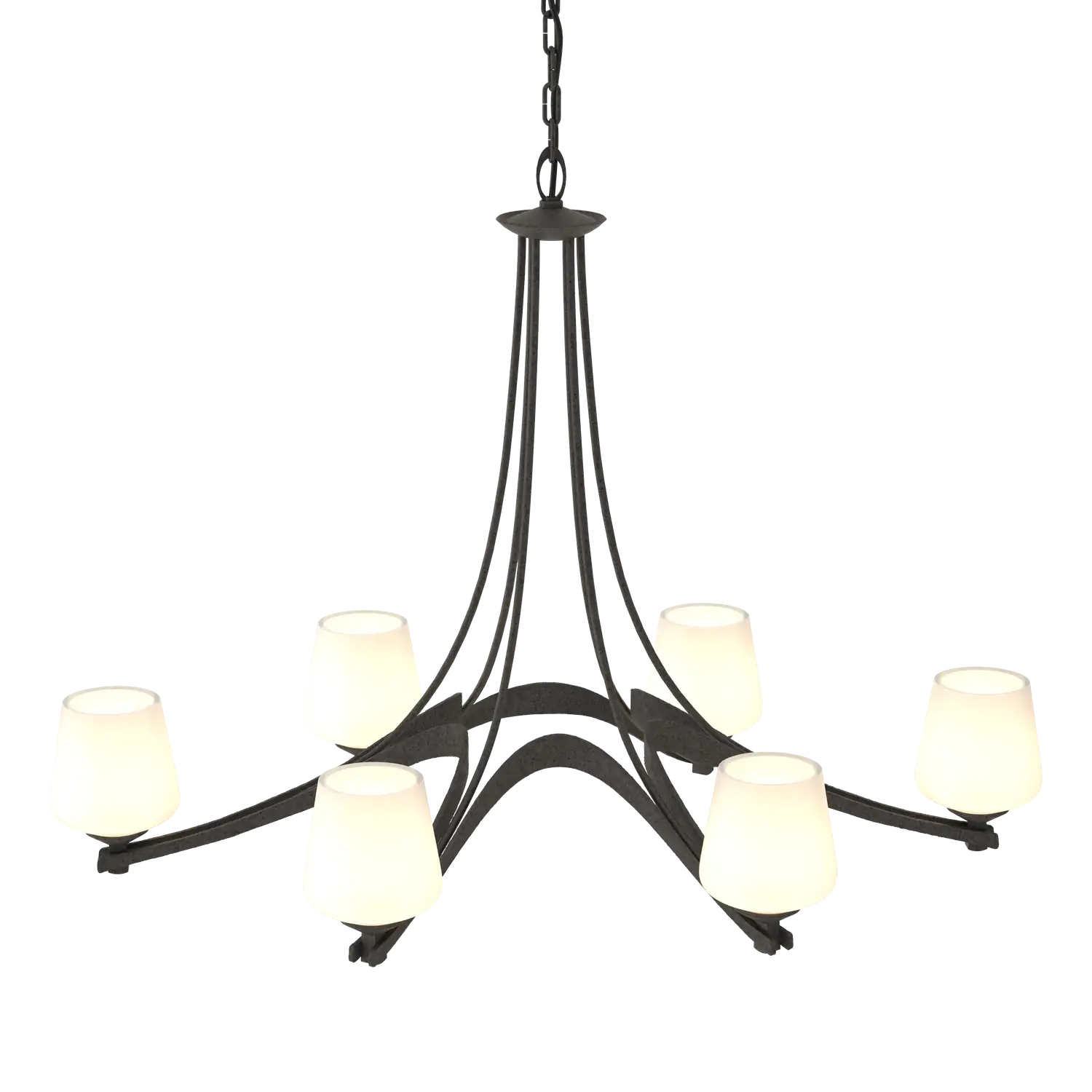 Hubbardton Forge, Oval Ribbon 6 Arm Chandelier, CHANDELIER LIGHT