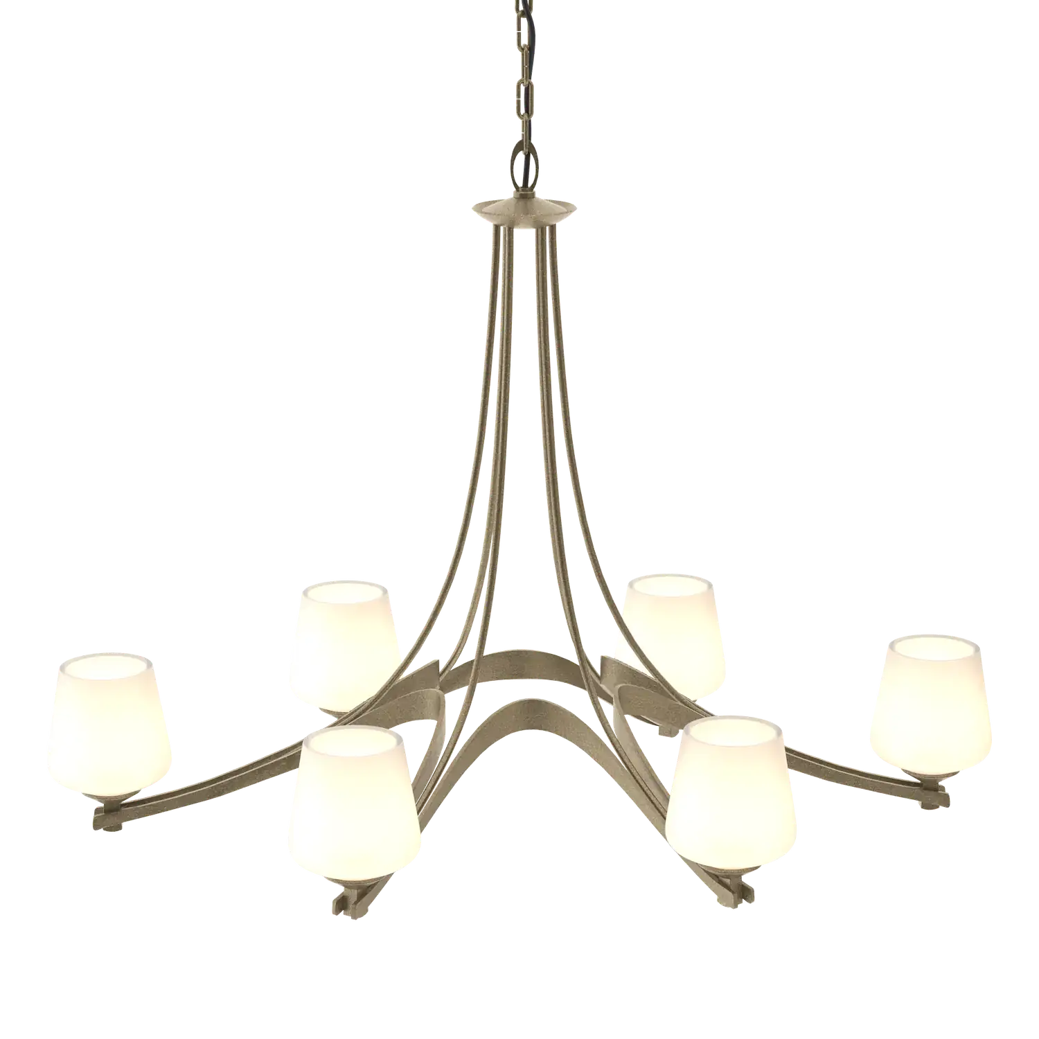 Hubbardton Forge, Oval Ribbon 6 Arm Chandelier, CHANDELIER LIGHT