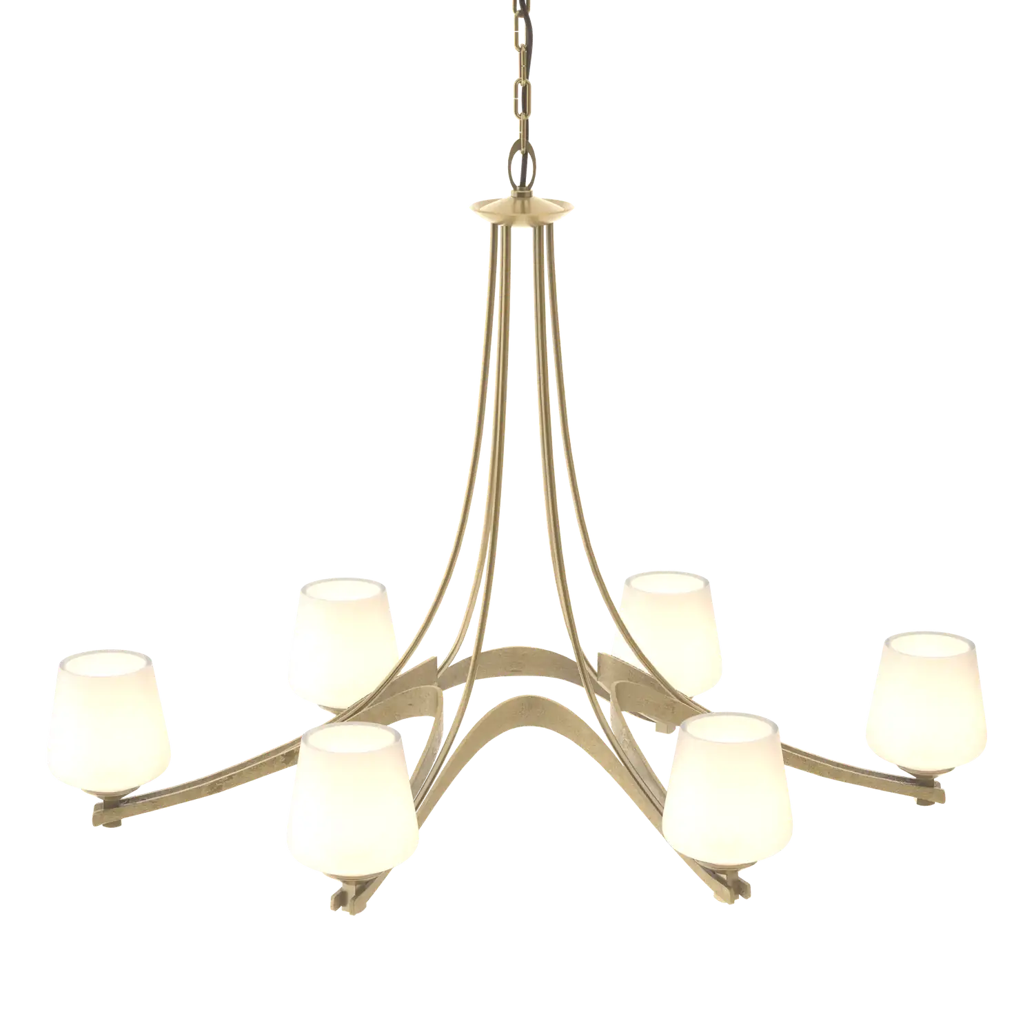 Hubbardton Forge, Oval Ribbon 6 Arm Chandelier, CHANDELIER LIGHT