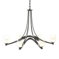Hubbardton Forge, Oval Ribbon 6 Arm Chandelier, CHANDELIER LIGHT