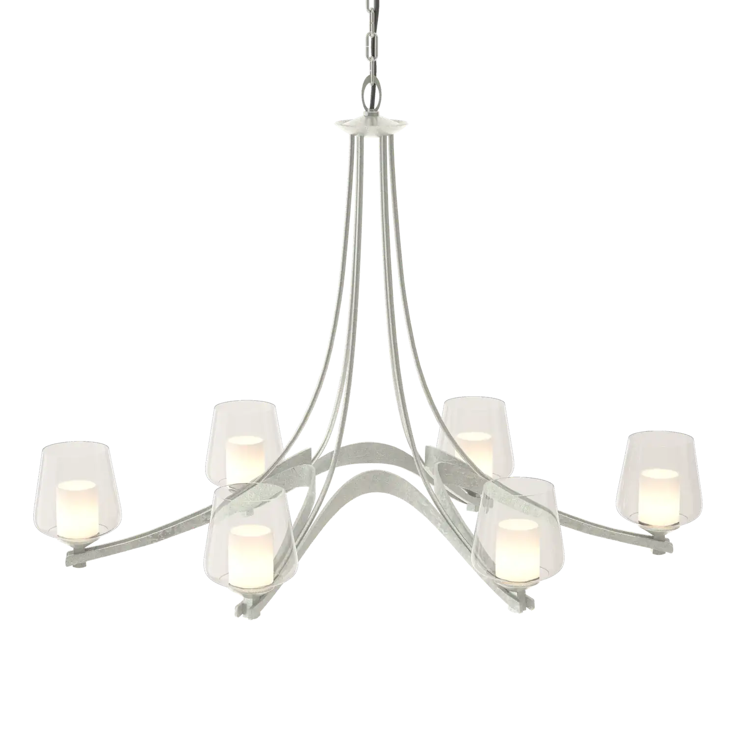 Hubbardton Forge, Oval Ribbon 6 Arm Chandelier, CHANDELIER LIGHT