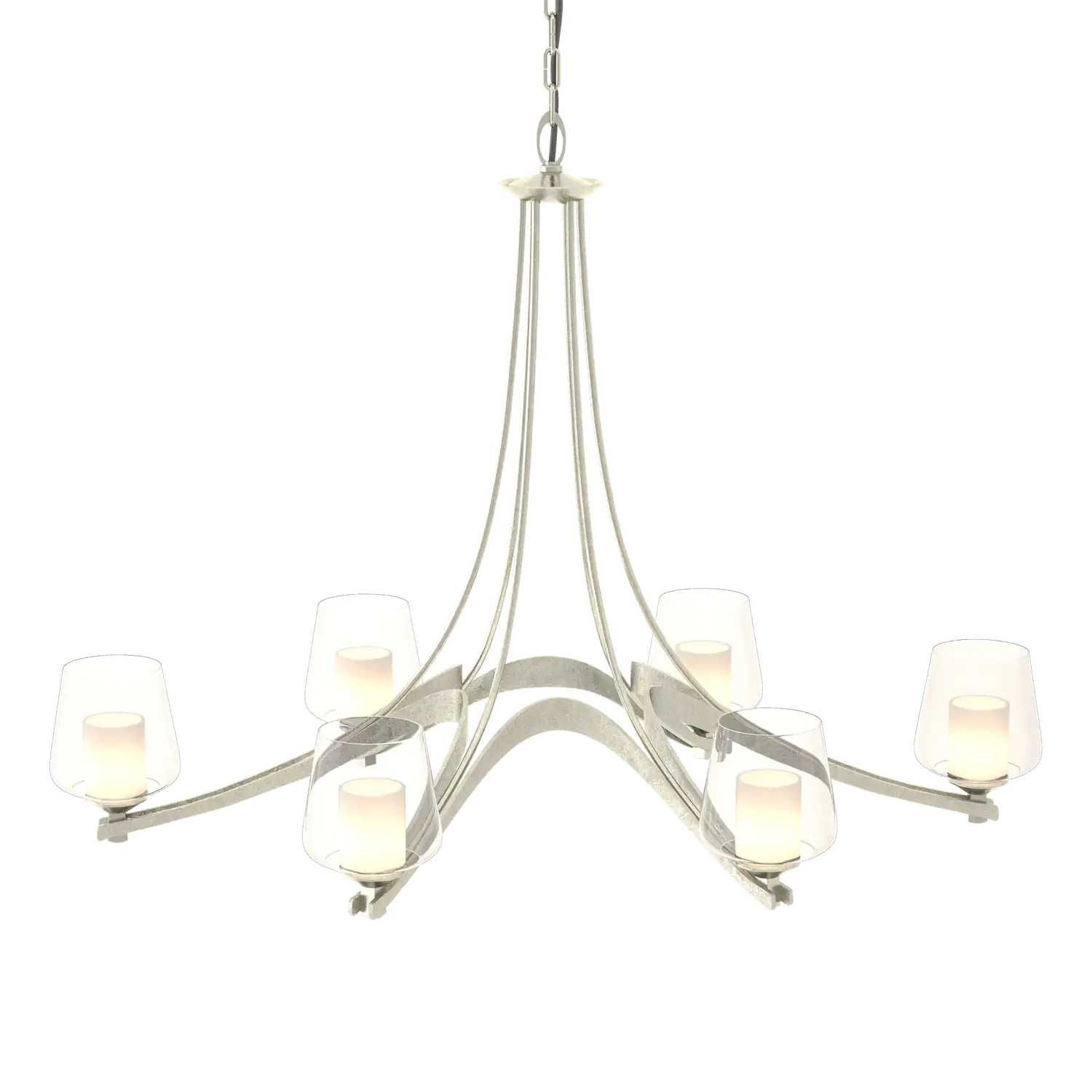 Hubbardton Forge, Oval Ribbon 6 Arm Chandelier, CHANDELIER LIGHT