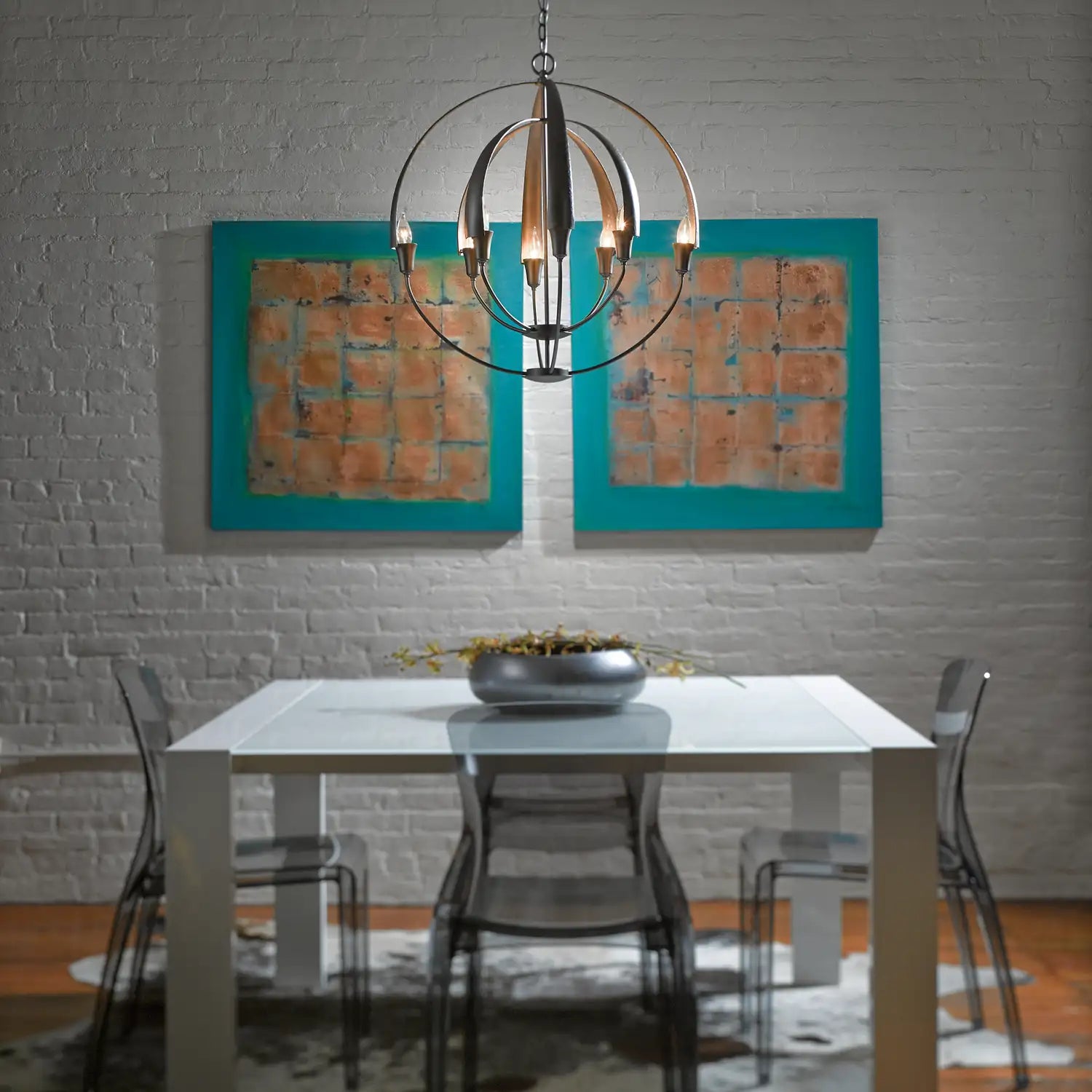 Hubbardton Forge, Double Cirque Chandelier, CHANDELIER LIGHT