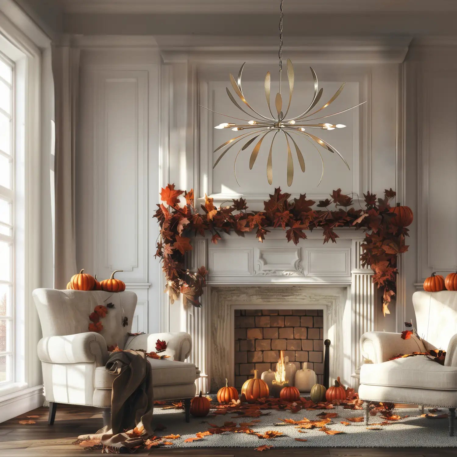 Hubbardton Forge, Dahlia Chandelier, PENDANT LIGHT