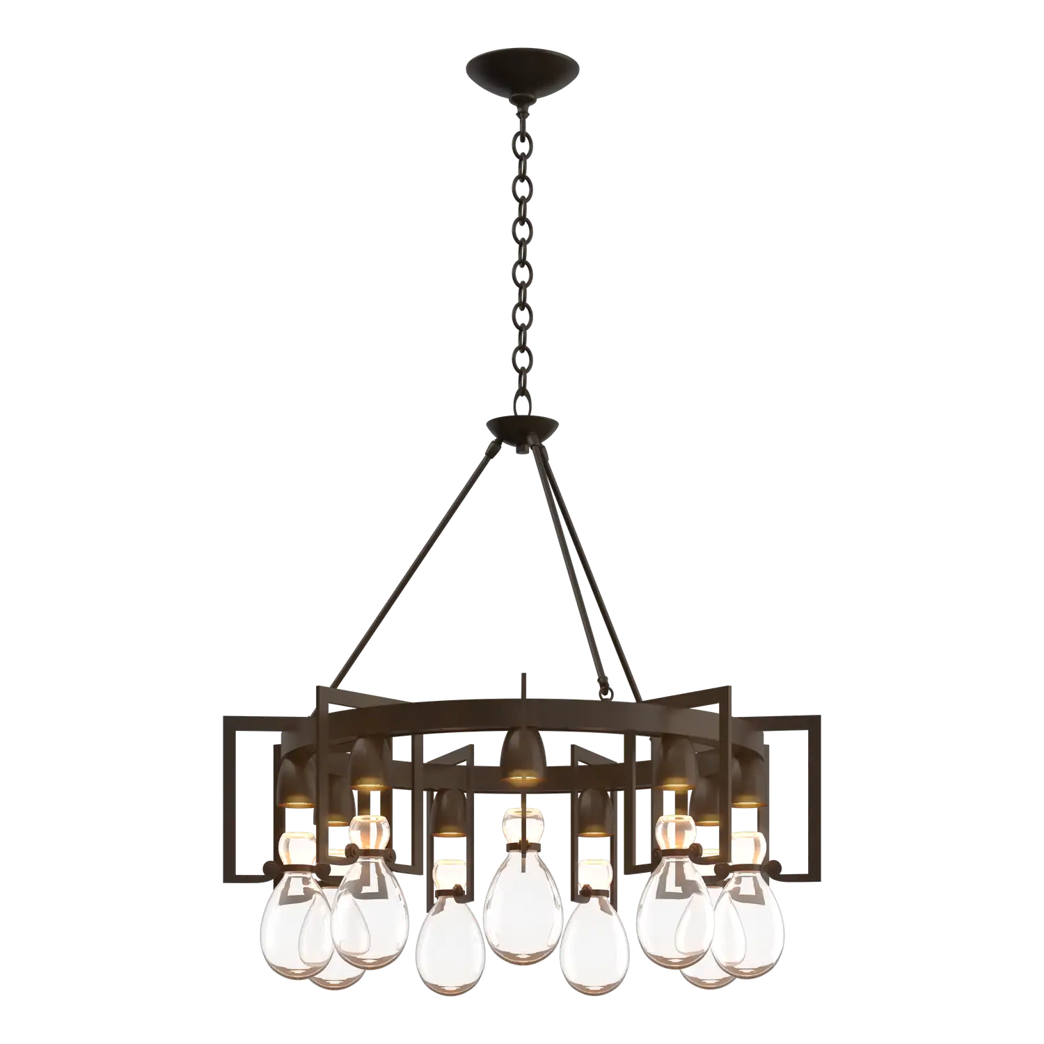 Hubbardton Forge, Apothecary Circular Chandelier, PENDANT LIGHT