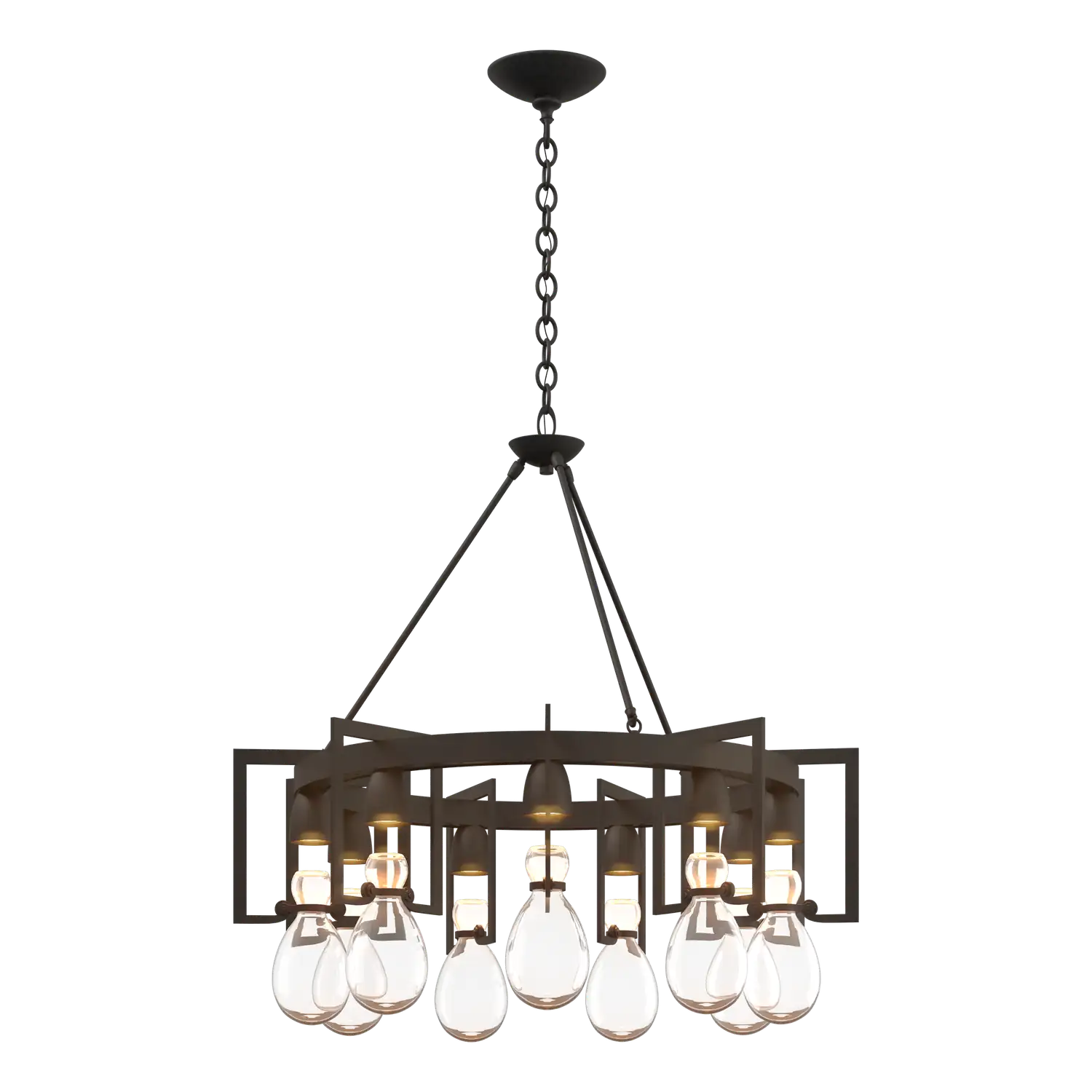 Hubbardton Forge, Apothecary Circular Chandelier, PENDANT LIGHT