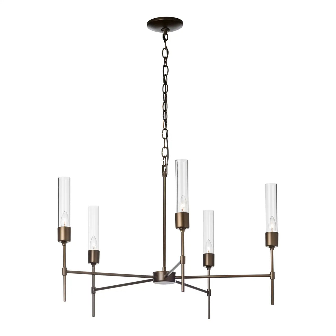 HUBBARDTON FORGE, VELA 5 ARM CHANDELIER, CHANDELIER LIGHT