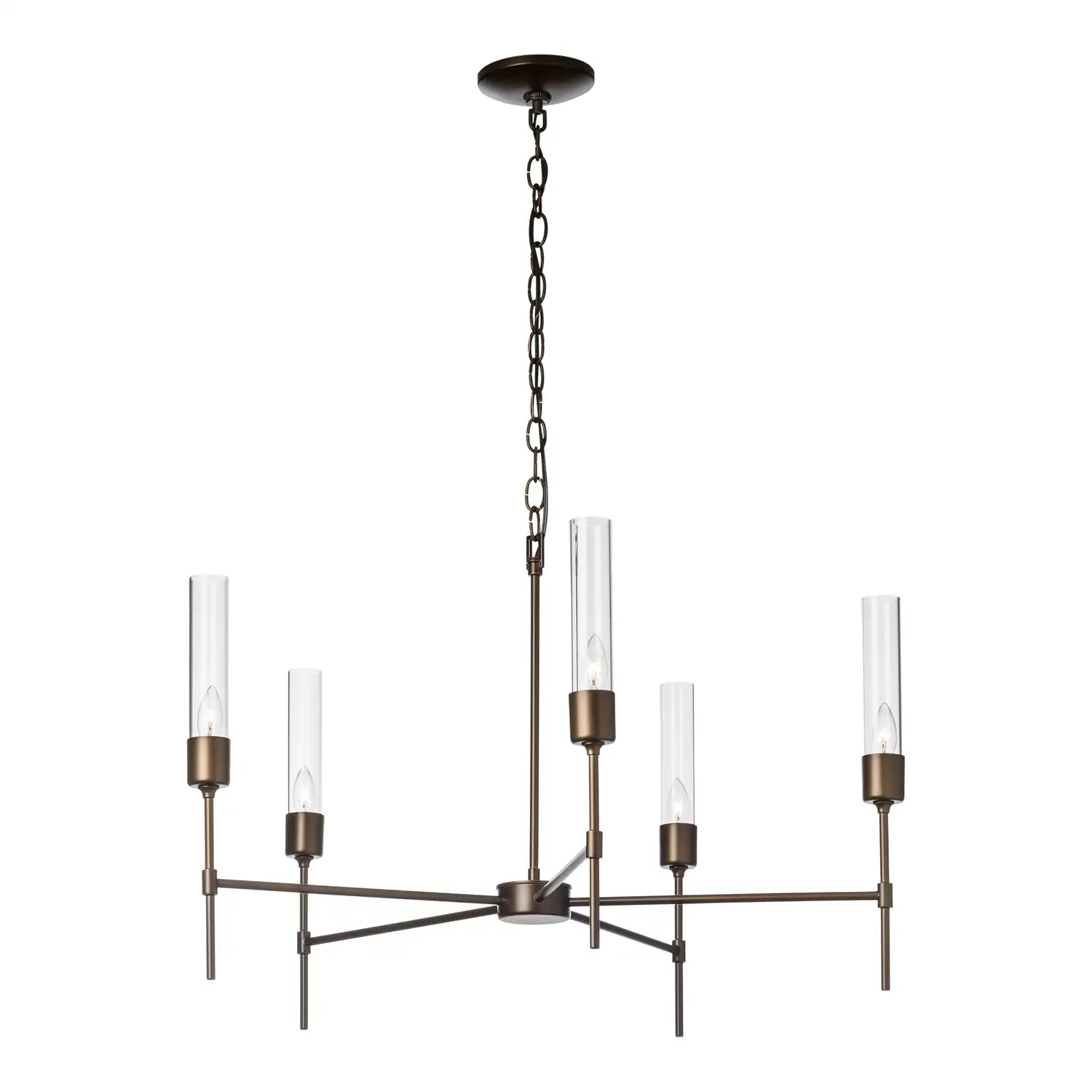 Hubbardton Forge, Vela 5 Arm Chandelier, CHANDELIER LIGHT