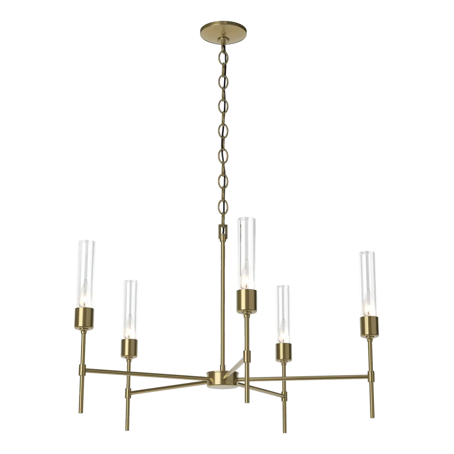 Hubbardton Forge, Vela 5 Arm Chandelier, CHANDELIER LIGHT