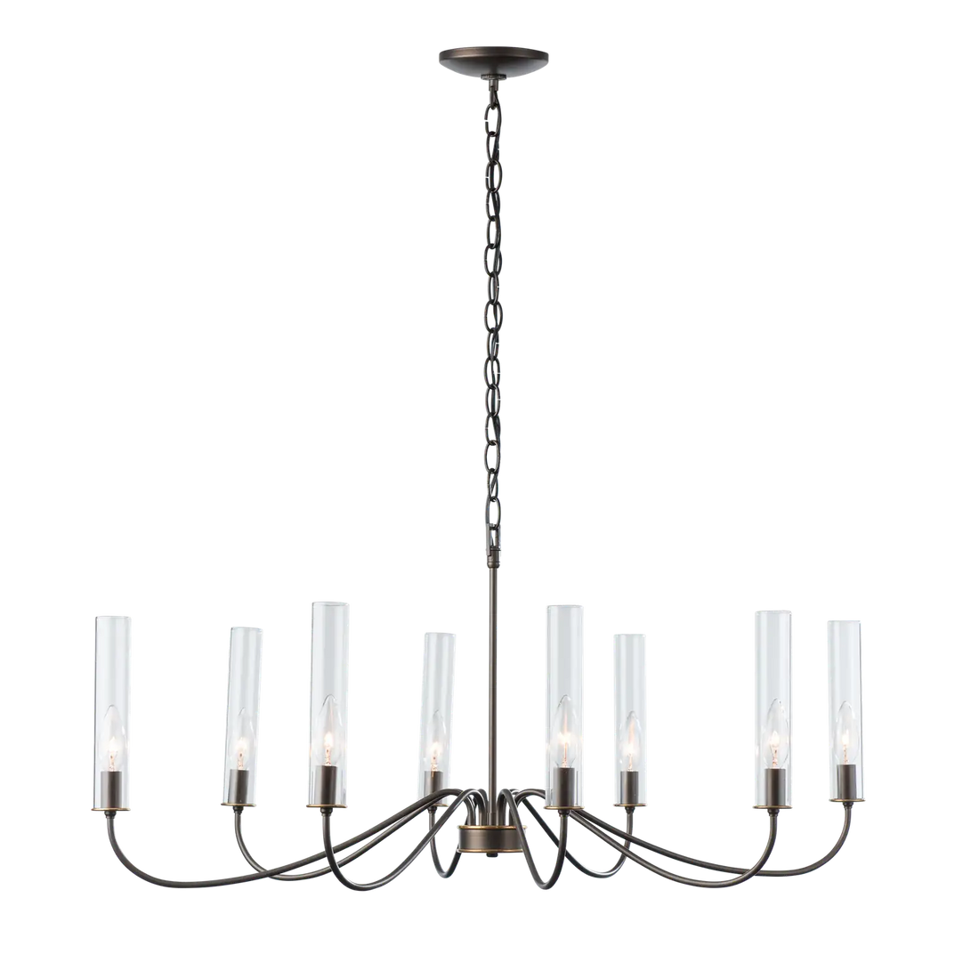 HUBBARDTON FORGE, GRACE 8-ARM CHANDELIER, CHANDELIER LIGHT