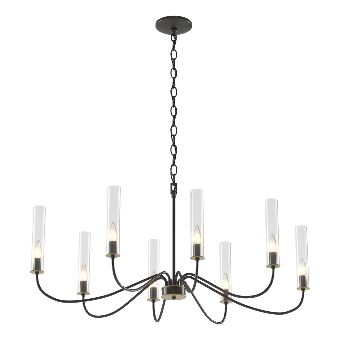 HUBBARDTON FORGE, GRACE 8-ARM CHANDELIER, CHANDELIER LIGHT
