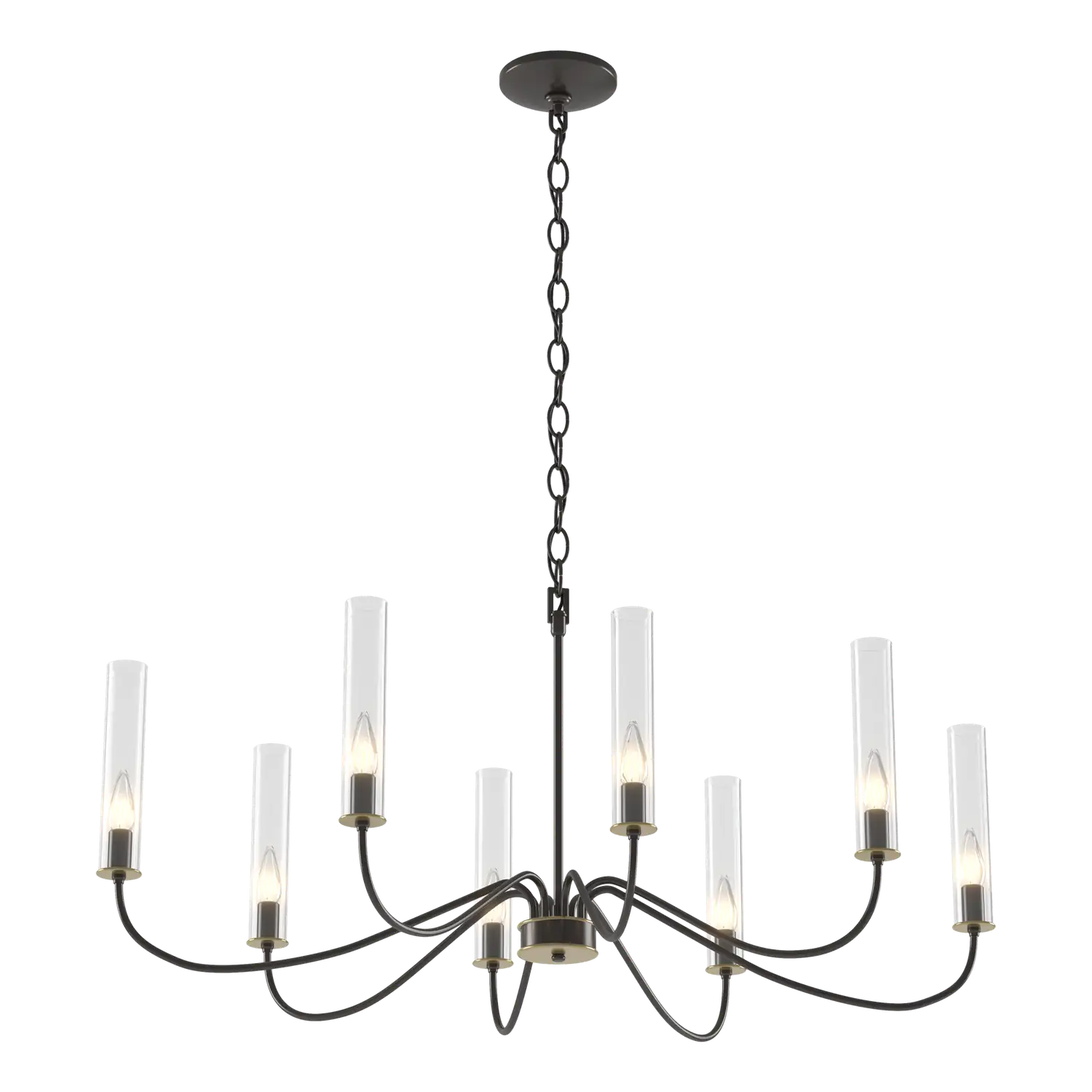 Hubbardton Forge, Grace 8-Arm Chandelier, CHANDELIER LIGHT