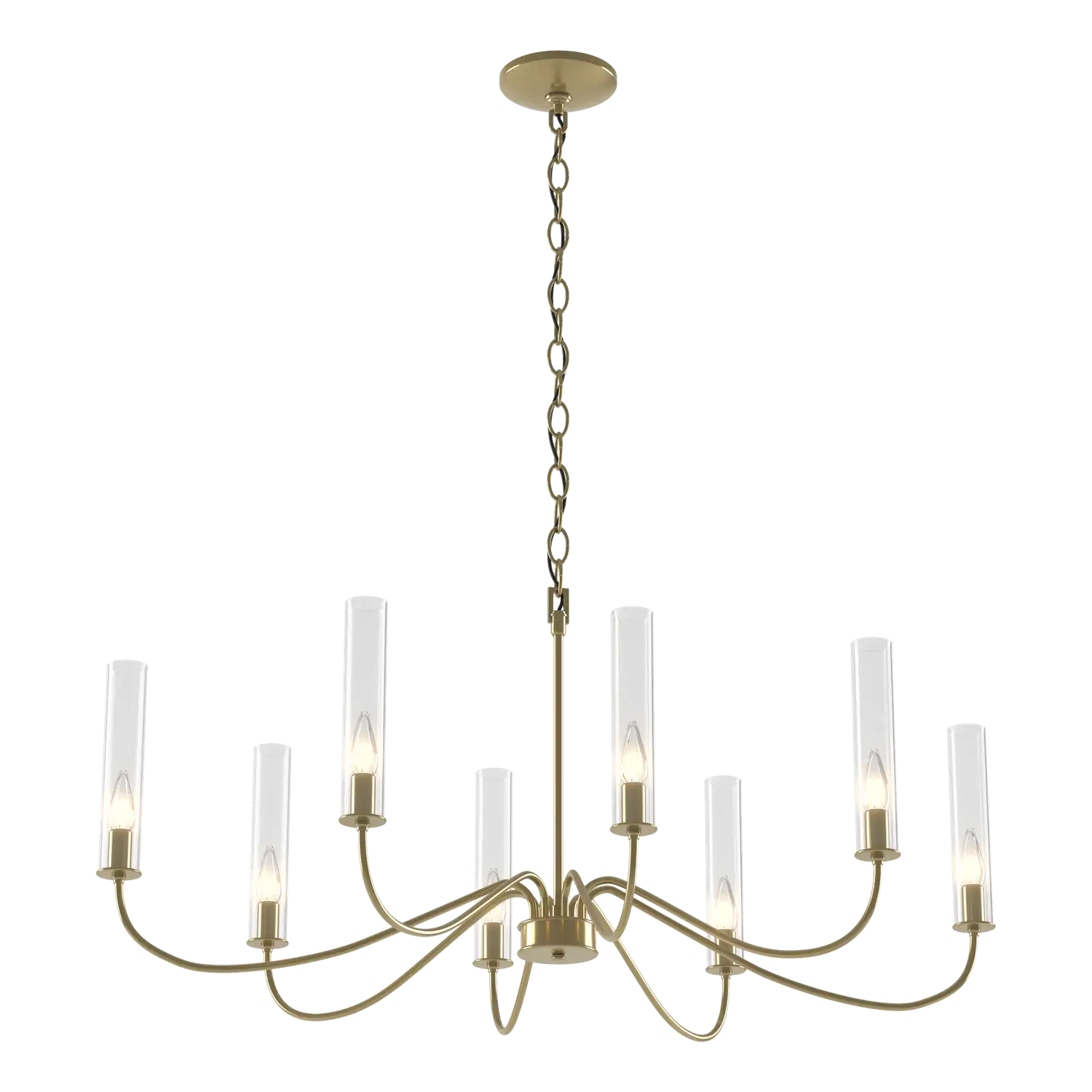 Hubbardton Forge, Grace 8-Arm Chandelier, CHANDELIER LIGHT