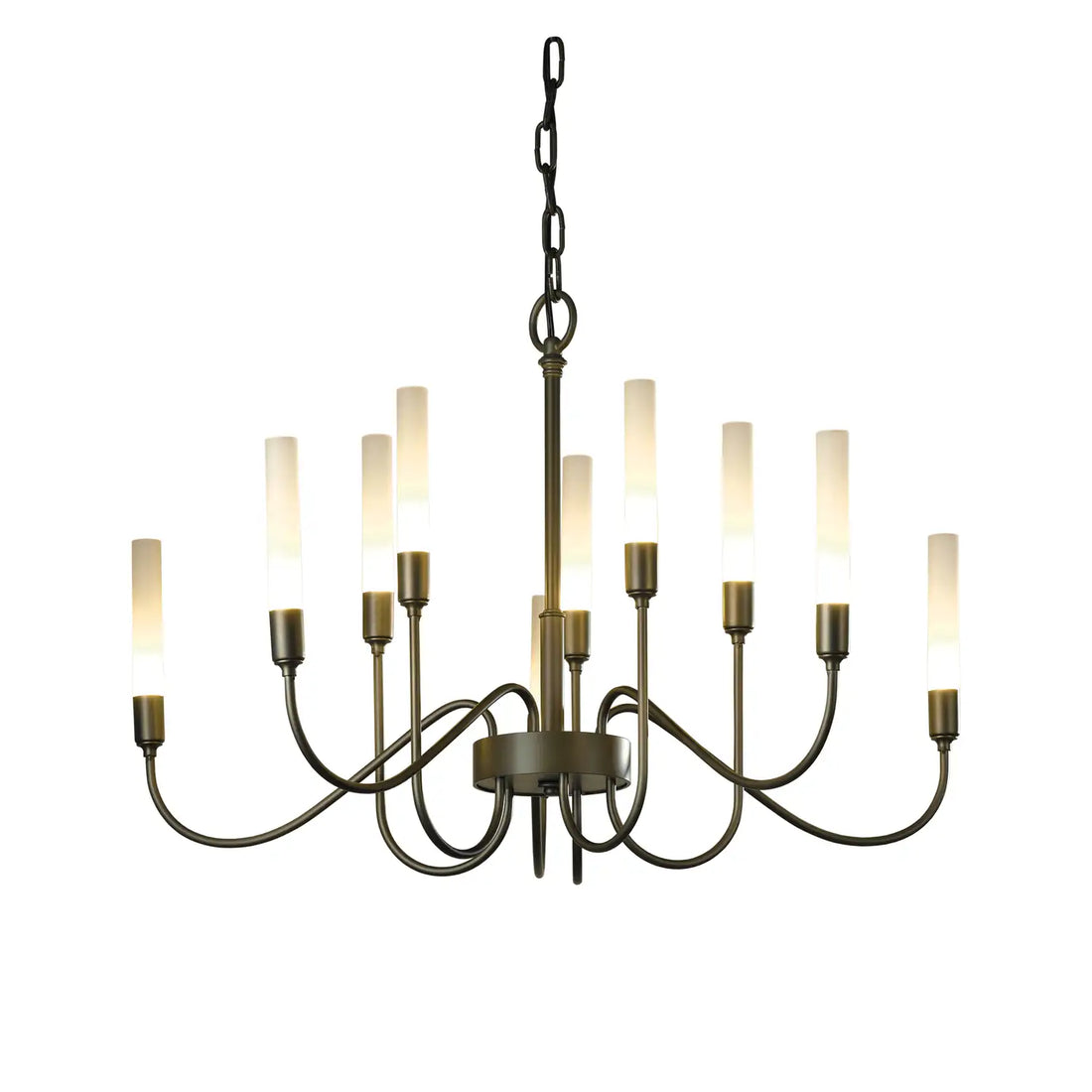 HUBBARDTON FORGE, LISSE 10 ARM CHANDELIER, CHANDELIER LIGHT