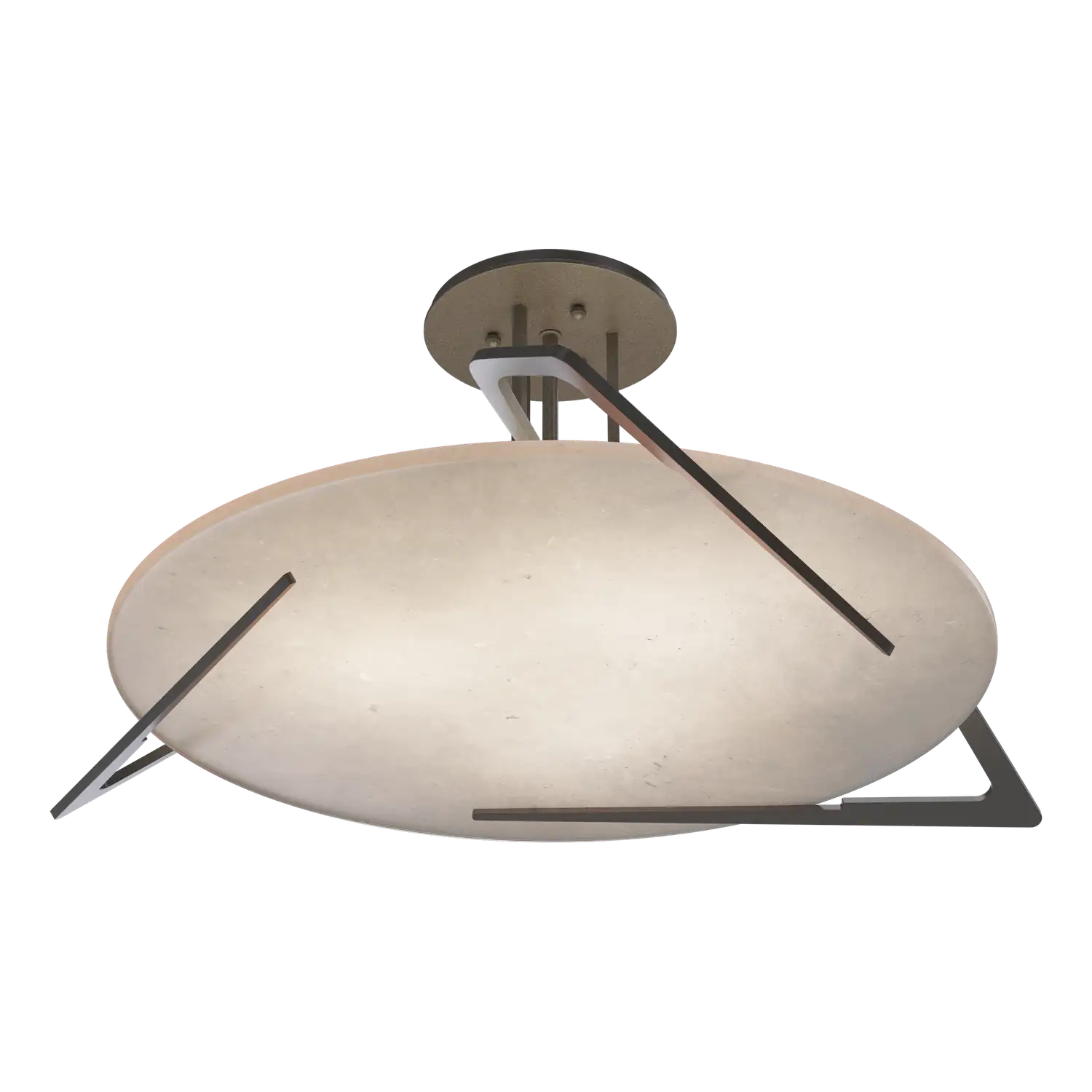 Hubbardton Forge, Callisto Semi-Flush, SEMI FLUSH MOUNT LIGHT
