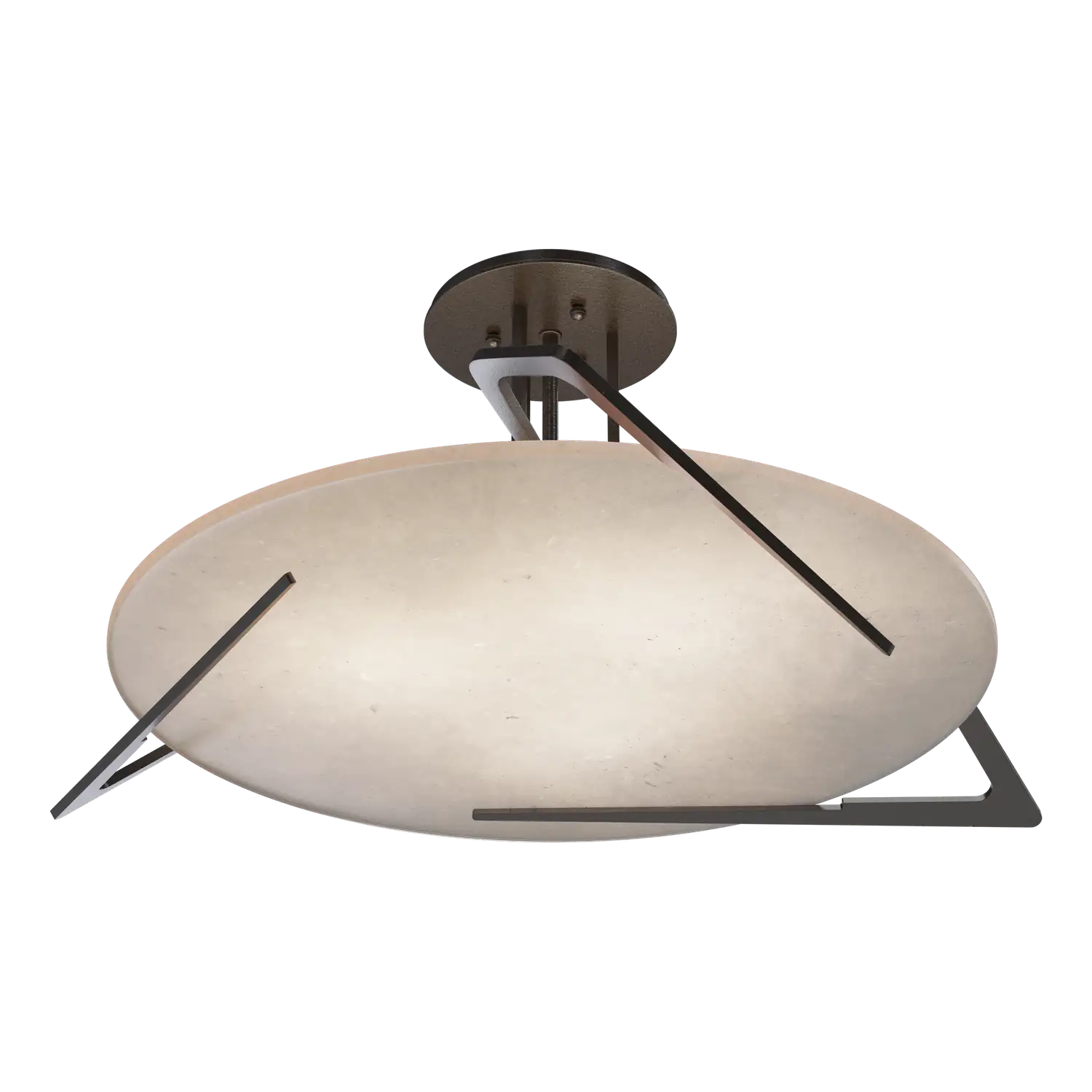 Hubbardton Forge, Callisto Semi-Flush, SEMI FLUSH MOUNT LIGHT