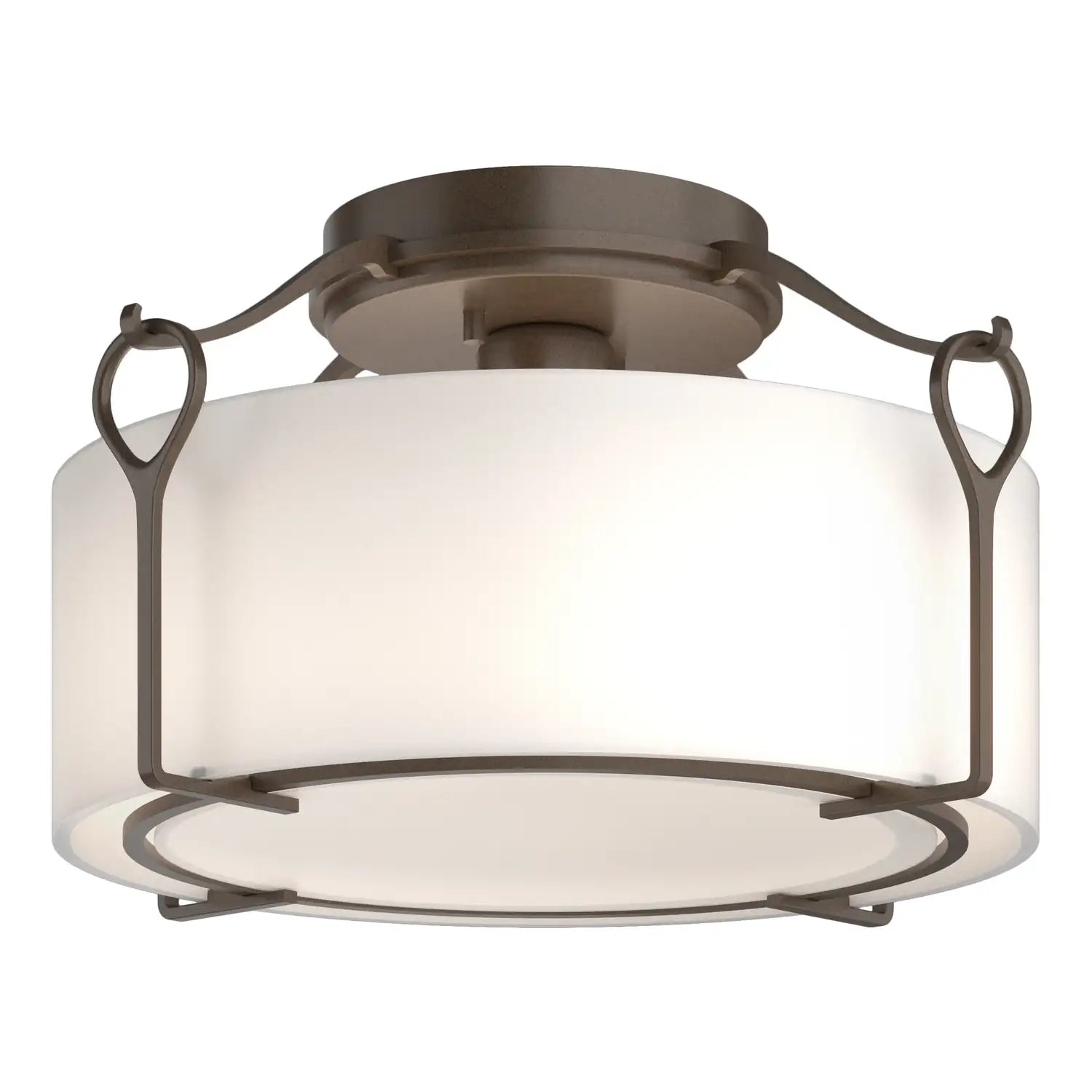 Hubbardton Forge, Bow Semi-Flush, SEMI FLUSH MOUNT LIGHT