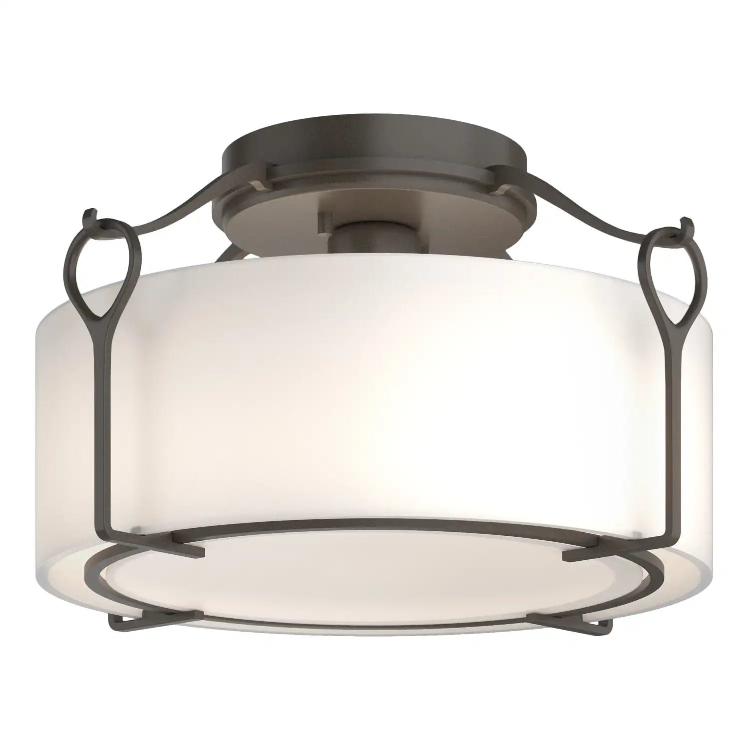 Hubbardton Forge, Bow Semi-Flush, SEMI FLUSH MOUNT LIGHT