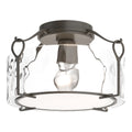 Hubbardton Forge, Bow Semi-Flush, SEMI FLUSH MOUNT LIGHT