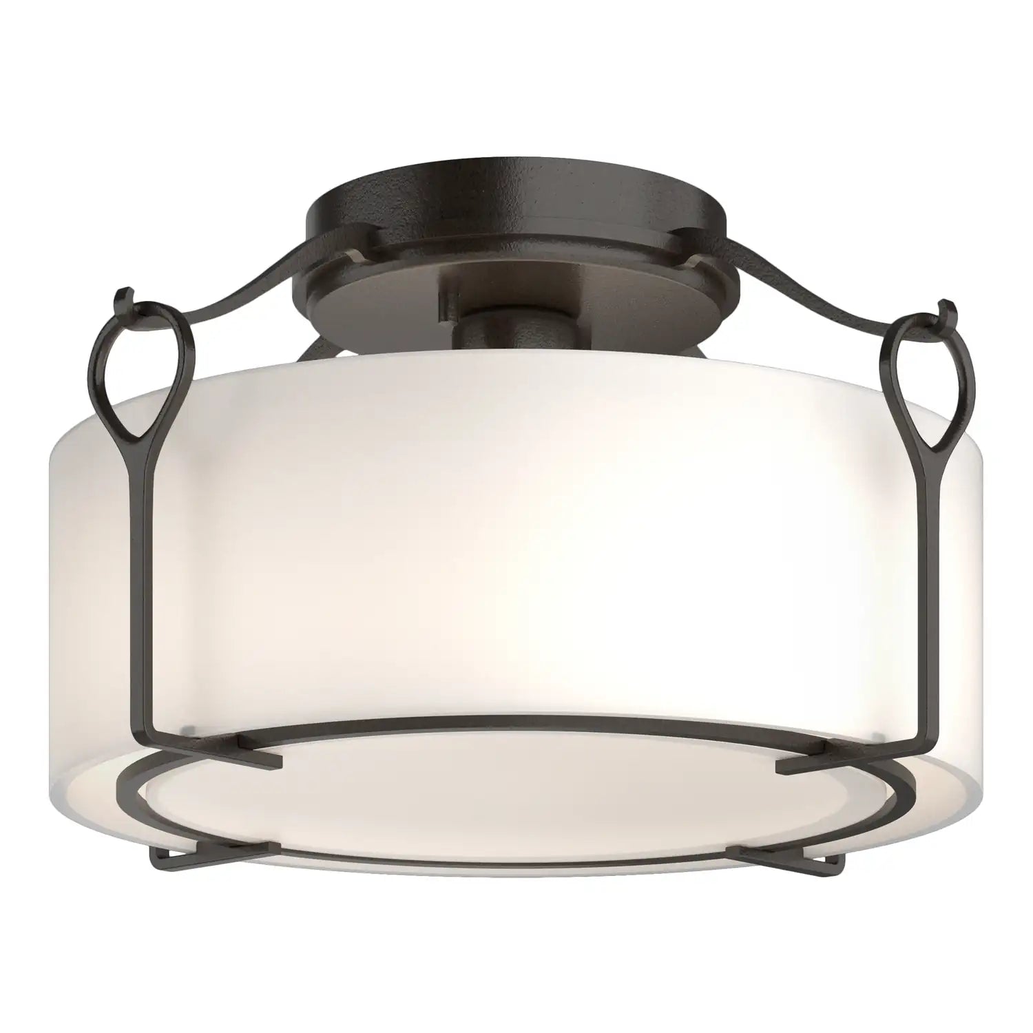 Hubbardton Forge, Bow Semi-Flush, SEMI FLUSH MOUNT LIGHT