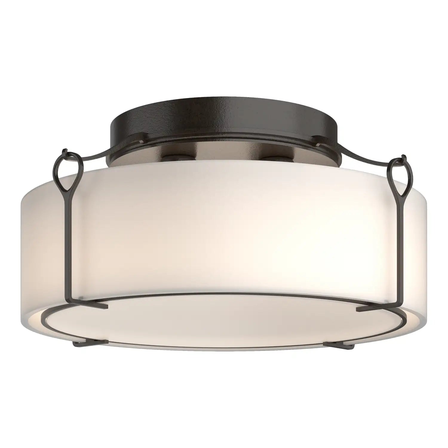 Hubbardton Forge, Bow Semi-Flush, SEMI FLUSH MOUNT LIGHT