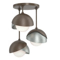 Hubbardton Forge, Brooklyn Double Shade Semi-Flush, SEMI FLUSH MOUNT LIGHT
