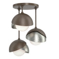 Hubbardton Forge, Brooklyn Double Shade Semi-Flush, SEMI FLUSH MOUNT LIGHT