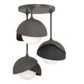 Hubbardton Forge, Brooklyn Double Shade Semi-Flush, SEMI FLUSH MOUNT LIGHT