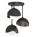 Hubbardton Forge, Brooklyn Double Shade Semi-Flush, SEMI FLUSH MOUNT LIGHT