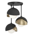 Hubbardton Forge, Brooklyn Double Shade Semi-Flush, SEMI FLUSH MOUNT LIGHT