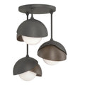 Hubbardton Forge, Brooklyn Double Shade Semi-Flush, SEMI FLUSH MOUNT LIGHT