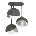 Hubbardton Forge, Brooklyn Double Shade Semi-Flush, SEMI FLUSH MOUNT LIGHT