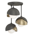 Hubbardton Forge, Brooklyn Double Shade Semi-Flush, SEMI FLUSH MOUNT LIGHT