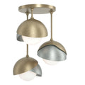 Hubbardton Forge, Brooklyn Double Shade Semi-Flush, SEMI FLUSH MOUNT LIGHT