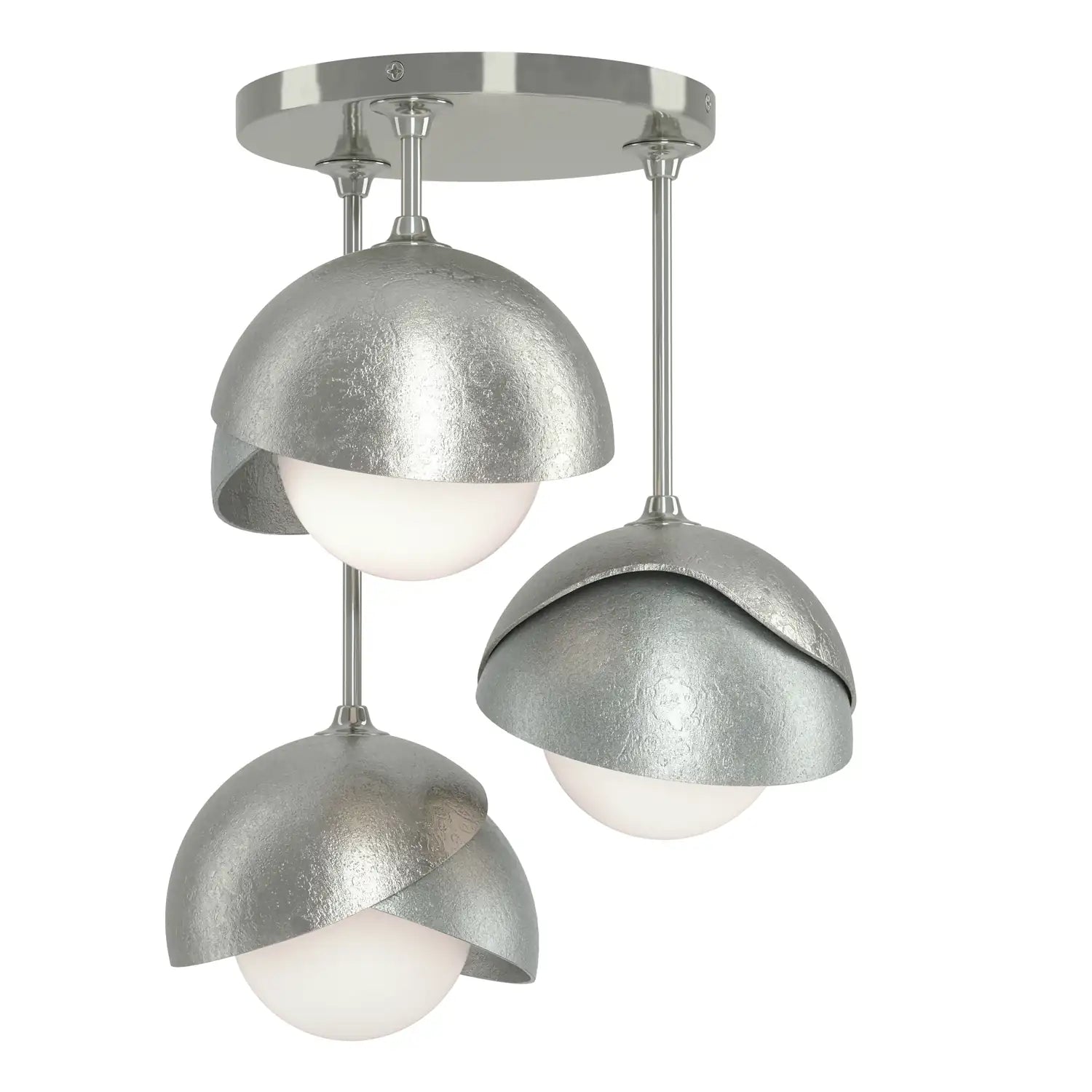 Hubbardton Forge, Brooklyn Double Shade Semi-Flush, SEMI FLUSH MOUNT LIGHT