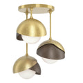 Hubbardton Forge, Brooklyn Double Shade Semi-Flush, SEMI FLUSH MOUNT LIGHT