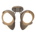 Hubbardton Forge, Brooklyn Double Shade Semi-Flush, SEMI FLUSH MOUNT LIGHT