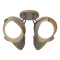 Hubbardton Forge, Brooklyn Double Shade Semi-Flush, SEMI FLUSH MOUNT LIGHT