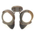 Hubbardton Forge, Brooklyn Double Shade Semi-Flush, SEMI FLUSH MOUNT LIGHT